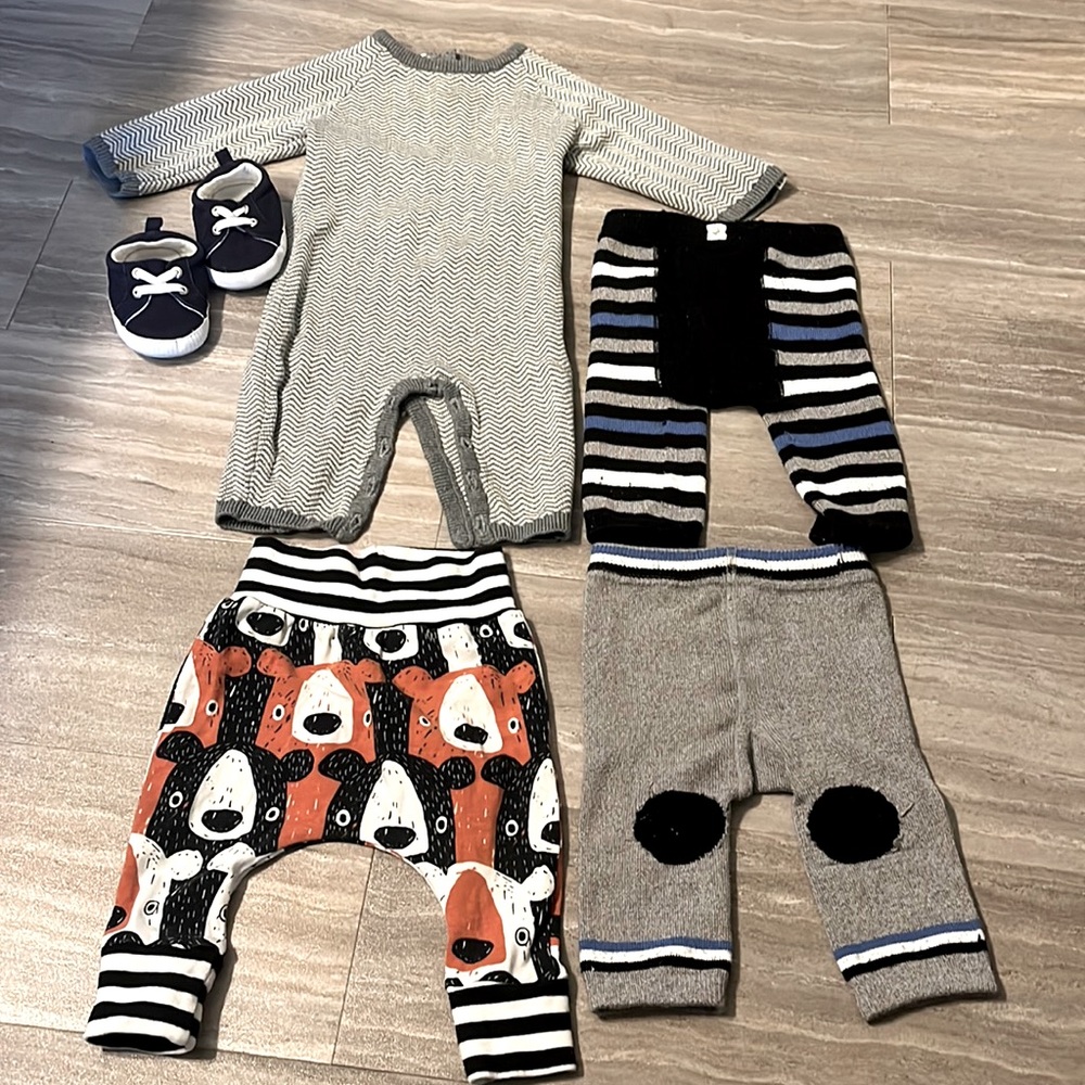 5pc Baby 0-3M Reseller Box Cozy Winter Sweater Lot- Tumble N Dry, Cuddl Duds